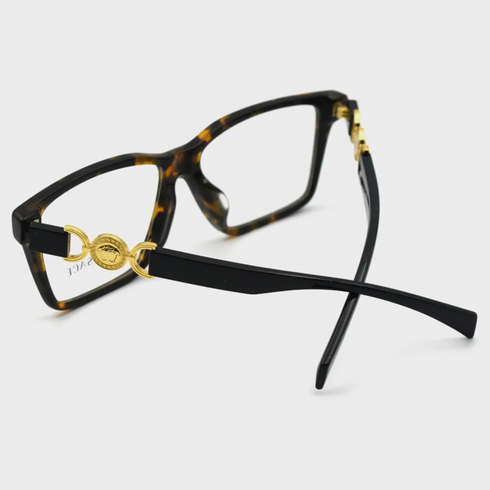 NWT Versace VE3335-5404-54 Brown Square 54mm Glasses
